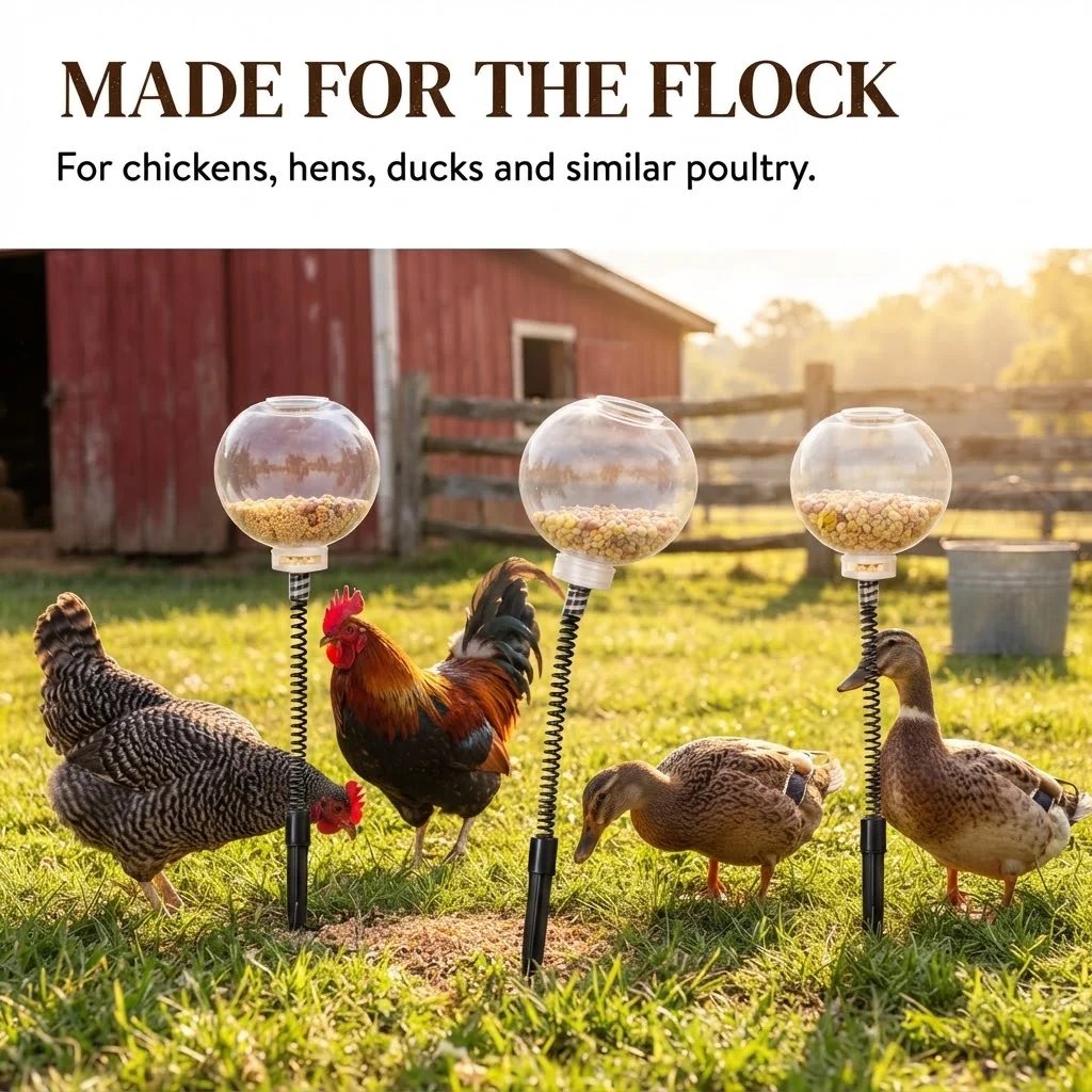 📍Interactive Swinging Chicken Feeder Toy