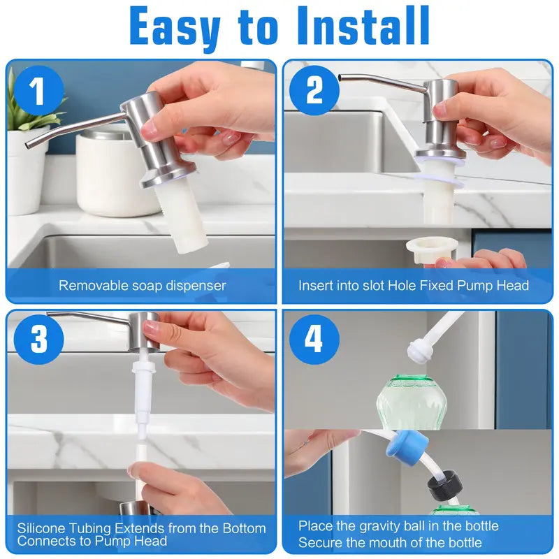 Dish Soap Dispenser for Kitchen Sink