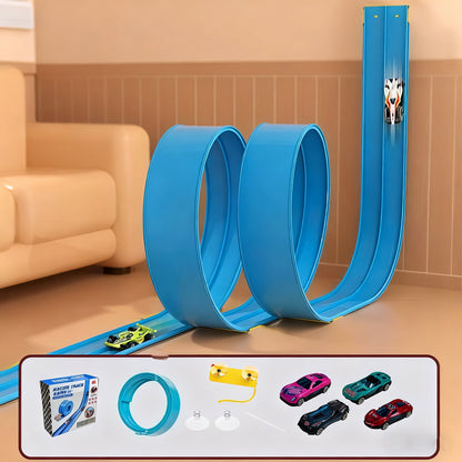 🔥Flex Tracks 15Ft for Kids, STEM Flexible Race Car Ramp Track