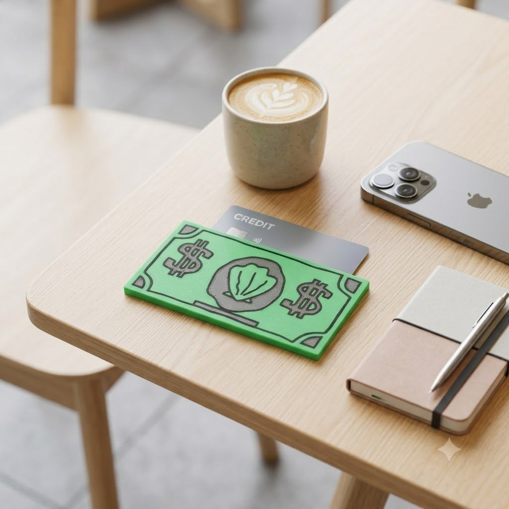 🐚Shell-style USD NFC card holder