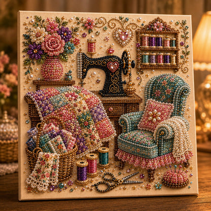 ⏳ Last Day 49% OFF – ✨Beginner-Friendly Premium 3D Pearl Cozy Room Diamond Painting Art Kit Collection | Complete Kit with All Tools & Step-by-Step Guide Included 💕
