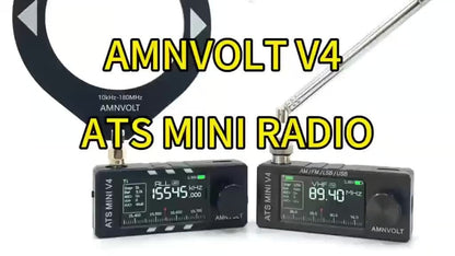 🔥Last Day 49% OFF📻Upgraded ATS Mini V4 Si4732 All Band DSP Radio Receiver