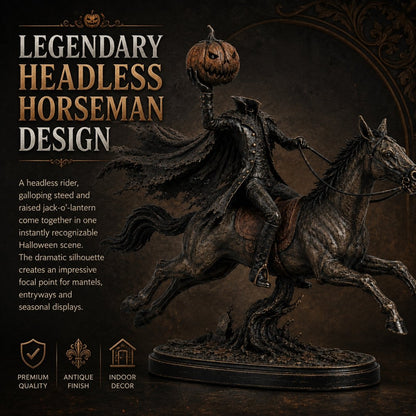 ⏰Limited Stock 60% OFF🎃🏇Midnight Chase Headless Horseman Statue