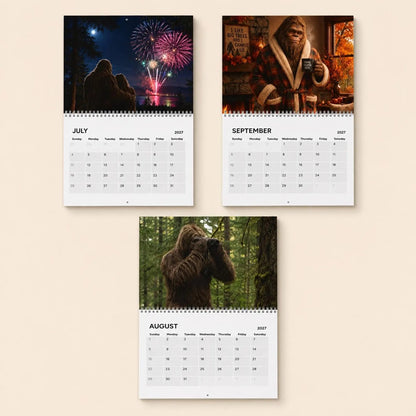 🦶Bigfoot 2027 Calendar - Funny Sasquatch Wall Calendar