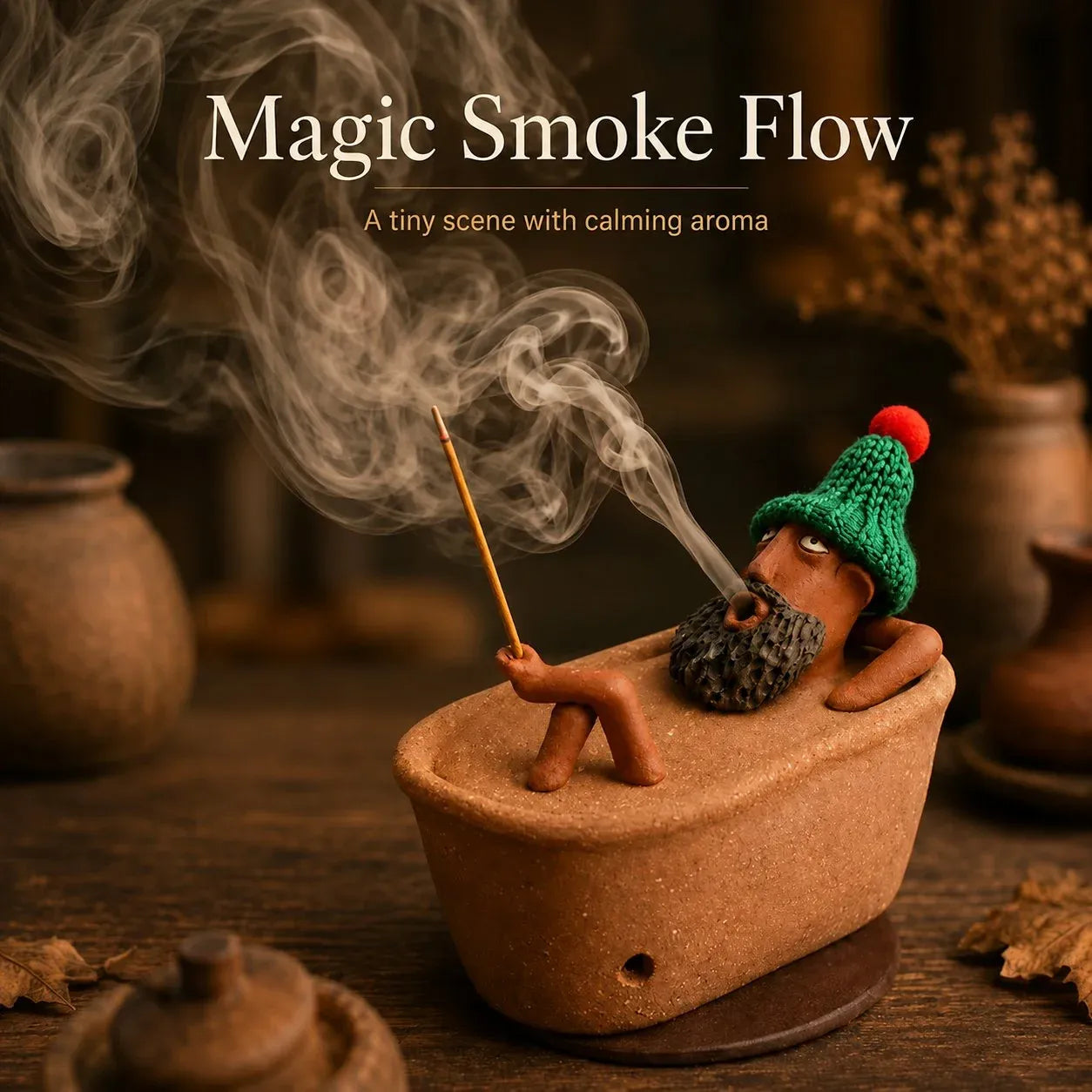 🛁 Handmade Bathtub Incense Burner