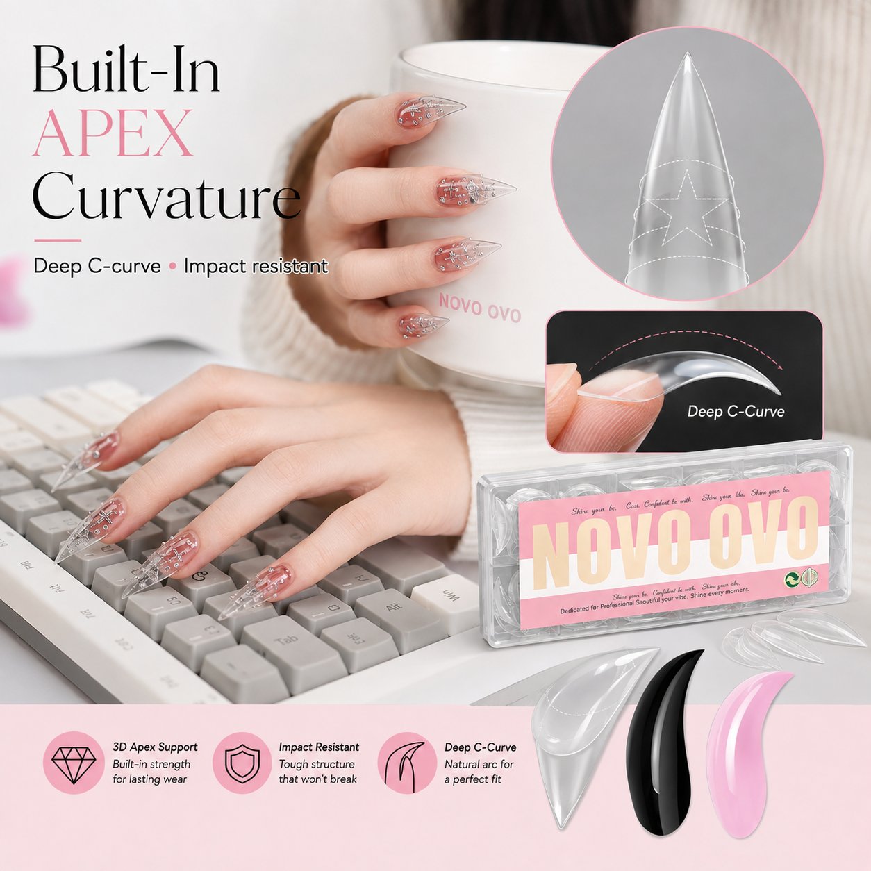 🖤✨3D Gothic Claw Press-On Nails | Instant Salon Drama