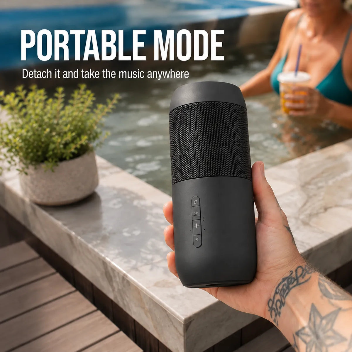 ☀️🎵 Solar Bluetooth Speaker — Power Up with Sunshine & Take Your Music Anywhere!