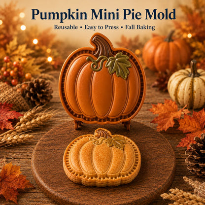 ⏳ Last Day 49% OFF – 🍂 8-Design Fall Mini Pie Mold Collection | Reusable Embossed Molds for Shaping Detailed Owl, Fox, Turkey, Pumpkin, Acorn & More 🥧✨