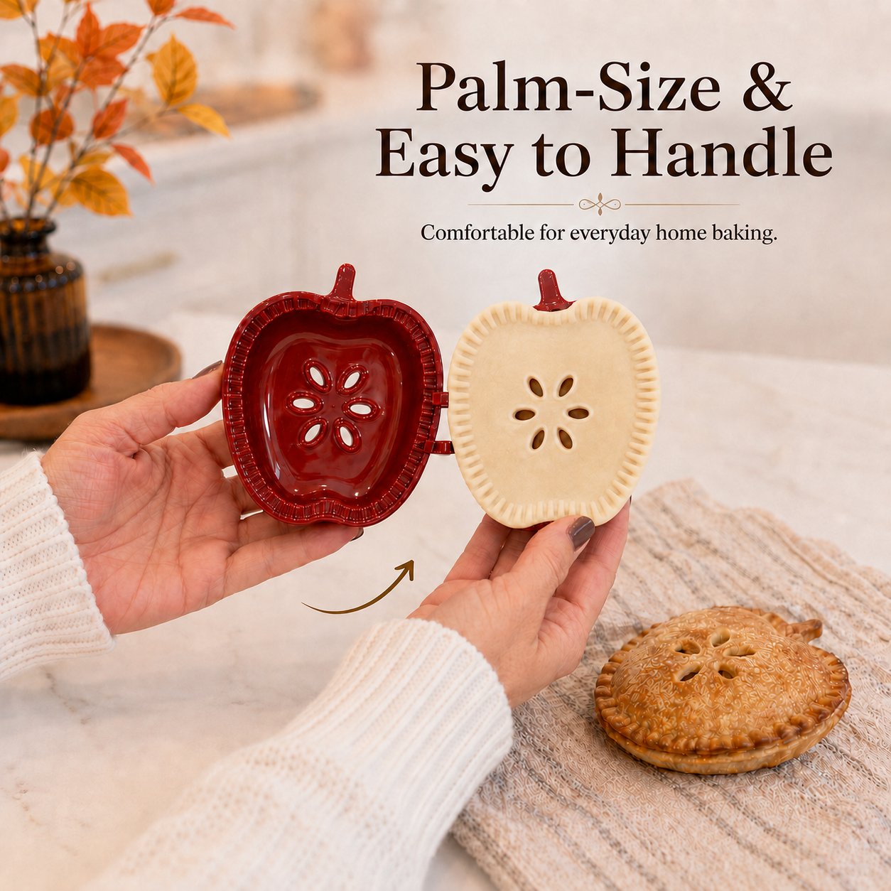 🥧 Beginner-Friendly Reusable Mini Hand Pie Press Mold | 6 Fun Shapes for Easy Filling, Shaping & Sealing of Homemade Pies and Pastries 🍎✨