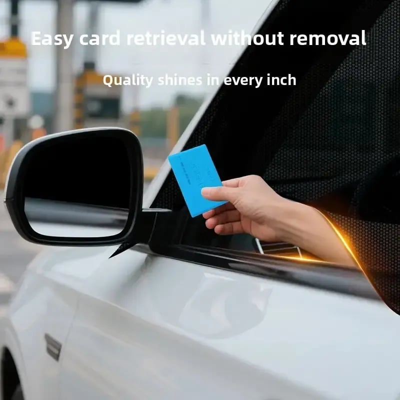 Car Anti‐Mosquito Screen/Net, 4 Pack Car Sunshade Curtain, Mosquito Net For Car Glass, Privacy Window Mesh