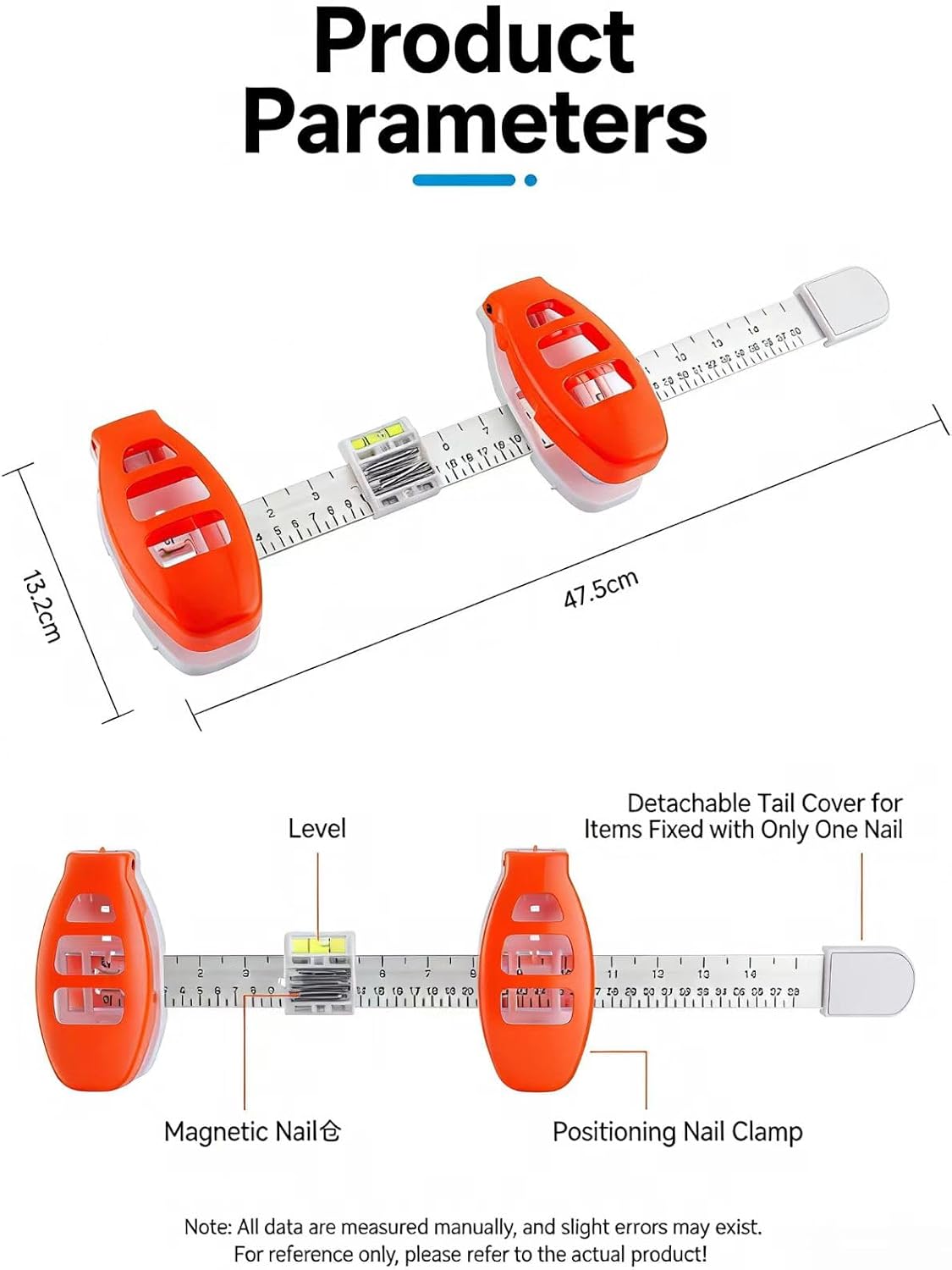 Precision Picture Hanging Level Tool & Wall Decor Positioning Kit