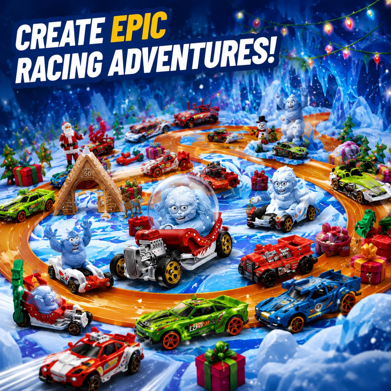 🚗 2026 Holiday Racing Car Advent Calendar – 34-Piece Christmas Countdown