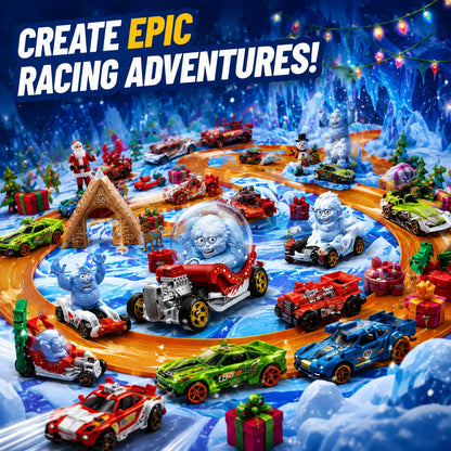 🚗 2026 Holiday Racing Car Advent Calendar – 34-Piece Christmas Countdown