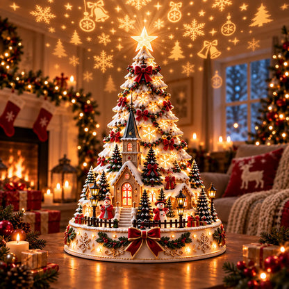 ⭐🏆 60,000+ Sold - 🎄MerryRealm™ Christmas Village Lightscape Tree