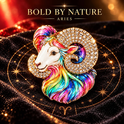 Luxury Zodiac Enamel Brooch – Turn a Simple Blazer into a Statement ✨