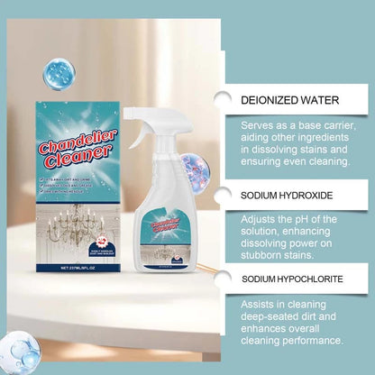 🔥 HOT SALE 🔥49% OFF🧼 Light Fixture Cleaning Spray | Powerful stain removal · Safe for all materials with no residue · Protects metal from oxidation · Suitable for chandeliers and decorative lights
