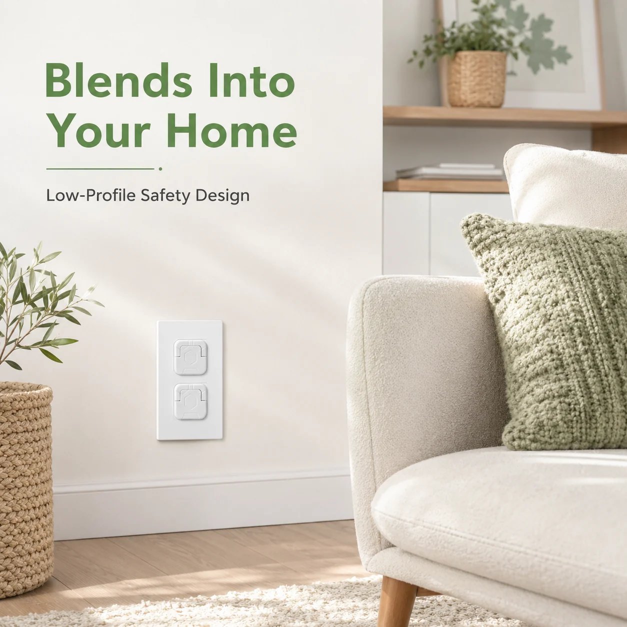 🎉✨ Baby Proof Socket Covers with Smart Handle Design – Fits 2 & 3 Prong Outlets for Easy Parent Removal
