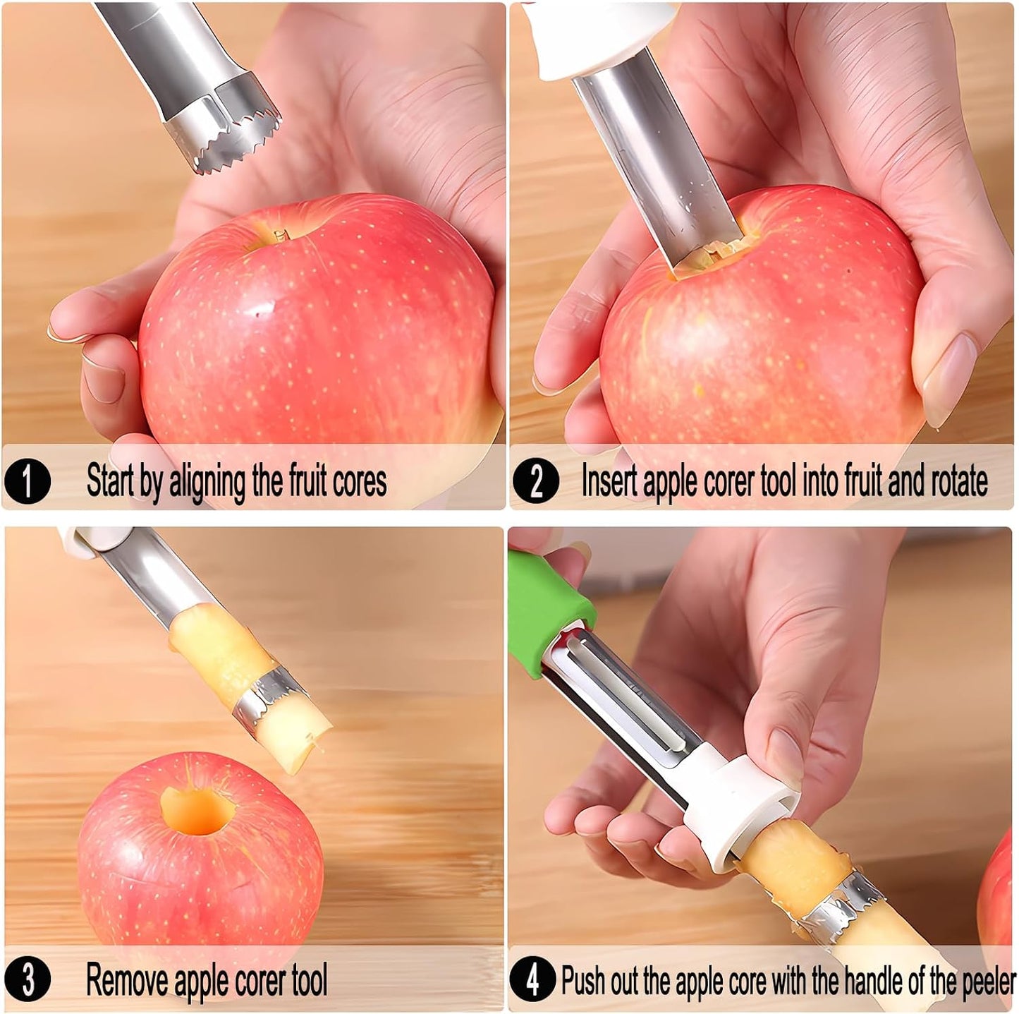🎁BUY 1 GET 1 FREE🍎 2-in-1 Stainless Steel Fruit & Vegetable Core Remover