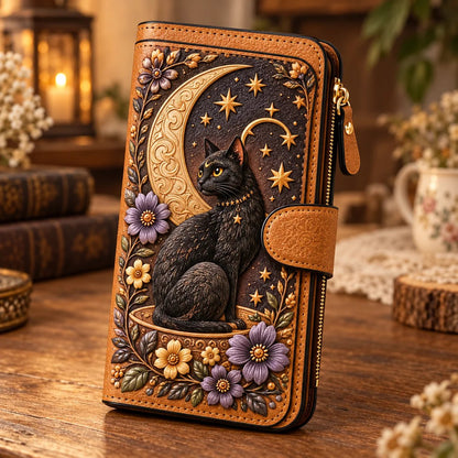 👛 Vintage Embossed Art Wallet – 10 Story-Inspired Designs