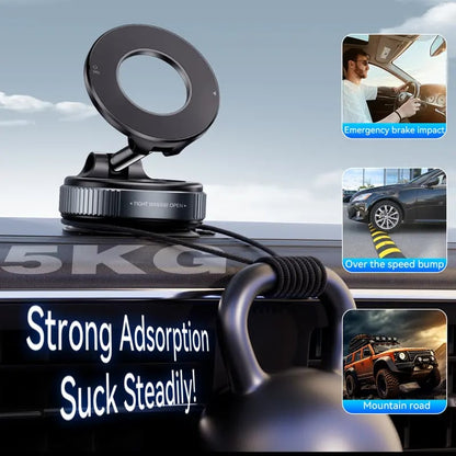 2026 Newest 360° Adjustable Vacuum Magnetic Suction Cup Phone Holder Mount