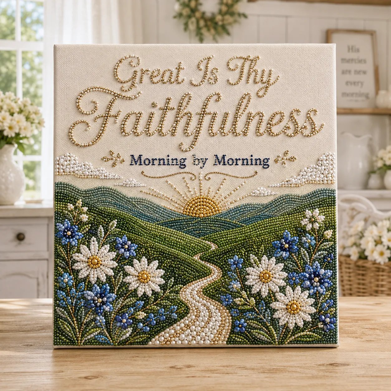 ⏳ Last Day 49% OFF – ✝️ Beginner-Friendly Sacred Hymn Pearl Art Kit Collection | Luxury Christian Hymn Artwork with Scratch-Resistant Non-Fading Pearl Beads DIY Faith-Inspired Decor 🙏✨