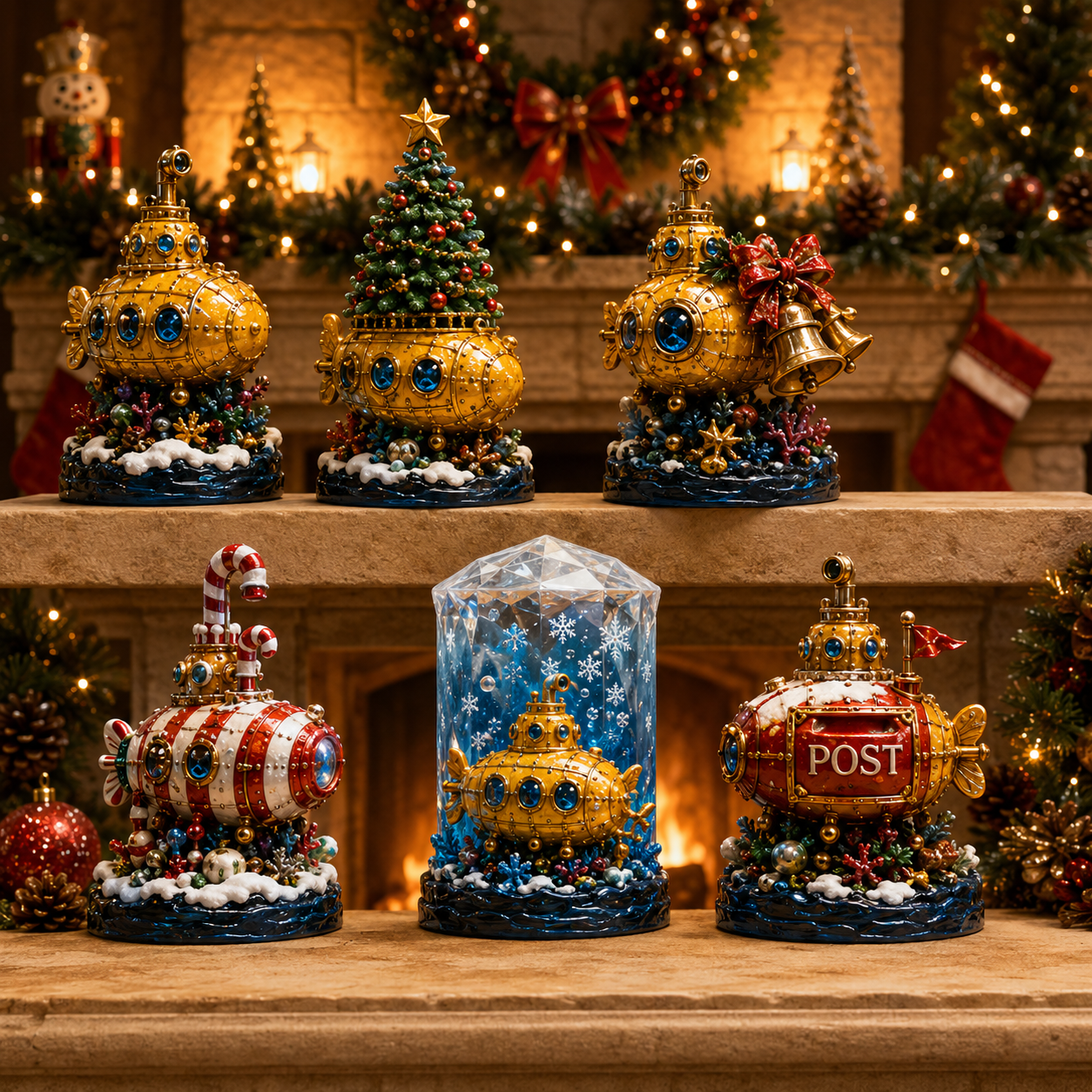 2026 Golden Submarine Christmas Advent Calendar