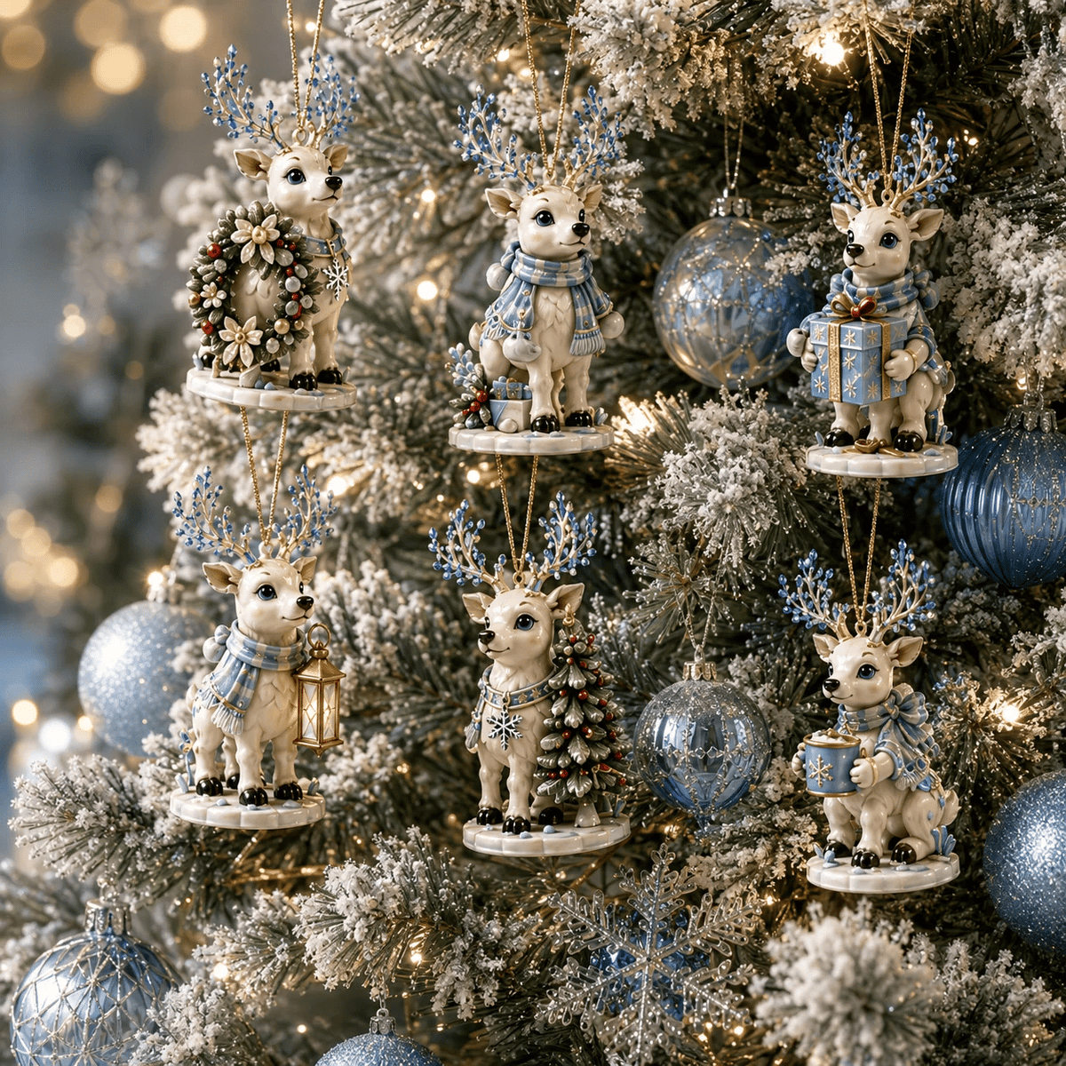 Ice Reindeer Advent Calendar – 24 Hanging Christmas Ornaments