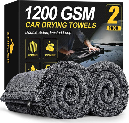 ✨ 1200 GSM Microfiber Car Drying Towels– 2-Pack