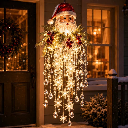 ❄️Crystal Cascade Christmas Snowflake LED Hanging Light✨