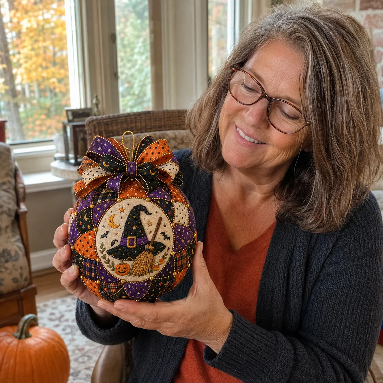 ⏳ Last Day 49% OFF – 🎃 Beginner-Friendly DIY Halloween Classics Patchwork Ornament Kit Collection | Complete Kit with Coordinated Fabrics, Ornament Form, Spooky Accents & Step-by-Step Guide Included 💕