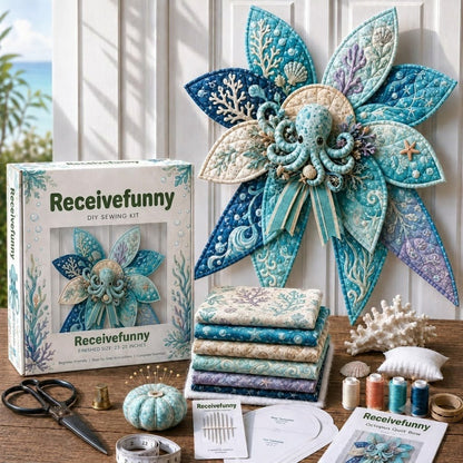 ⏳ Last Day 49% OFF – 🌊 Beginner-Friendly Oversized Ocean Animal Quilted Bow Sewing Kit | Complete Kit with All Tools & Step-by-Step Guide Included 💕