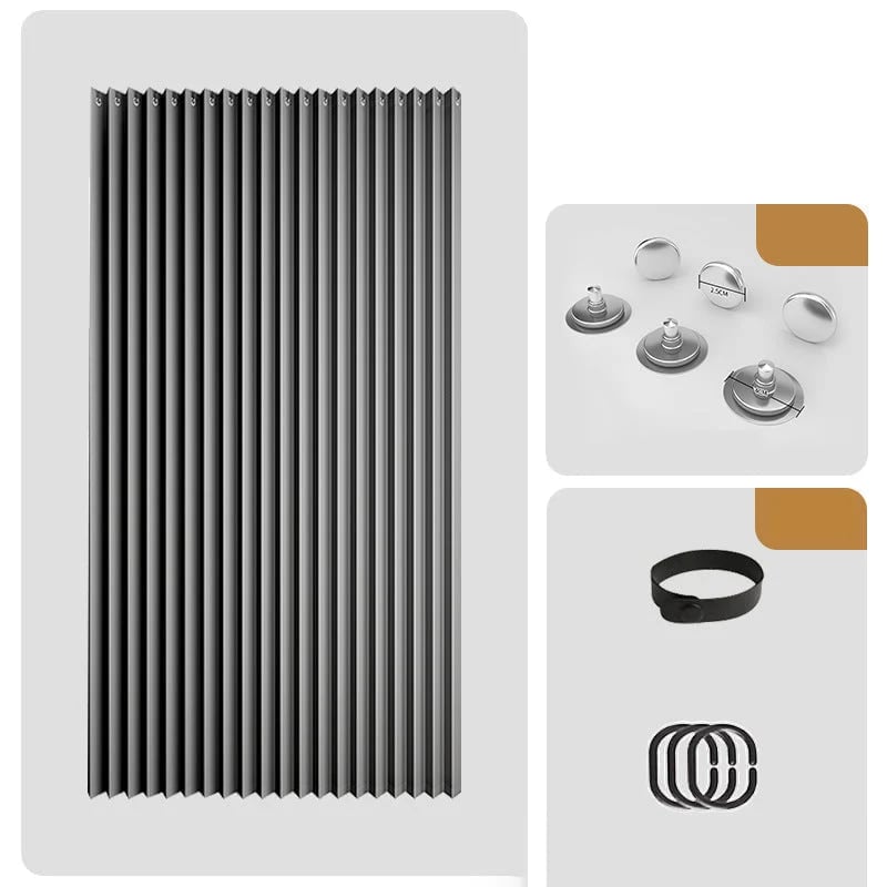 🎉⏰🔥LIMITED TIME 49% OFF! ⭐No-Drill Magnetic Accordion Door Curtain