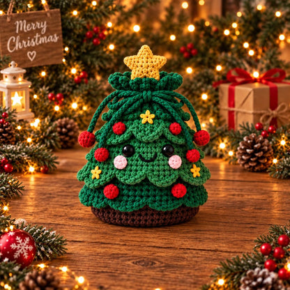 Christmas Crochet Character Gift Pouch – 12 Festive Designs