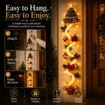 🎄 Light‑Up Glowing Christmas Door Hanger ✨ Festive Home Decor