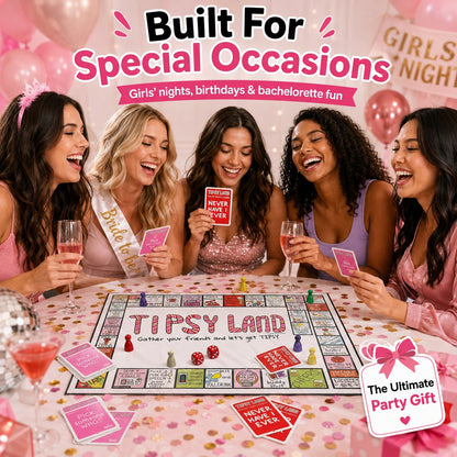 🎉🔥Tipsy Land Adult Drinking Board Game