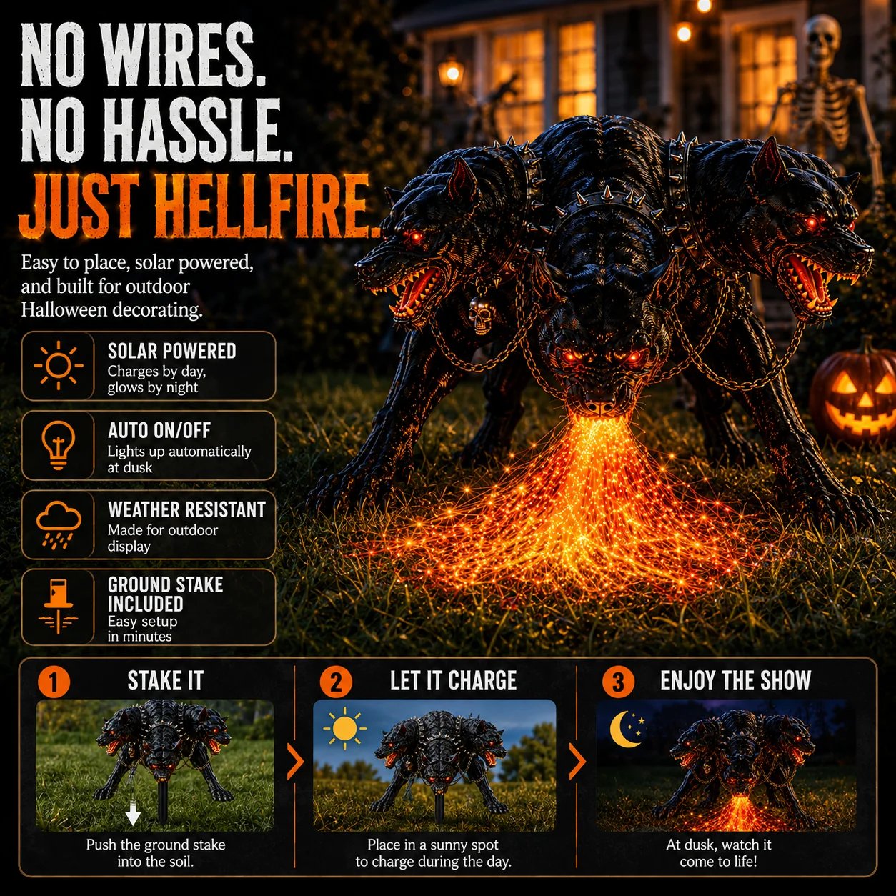 🔥50% Off Last Day🔥 -  Fire-Breathing Solar Garden Light