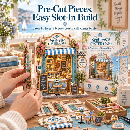 🏡 DIY 3D Miniature Café & Holiday Scene Kit Collection