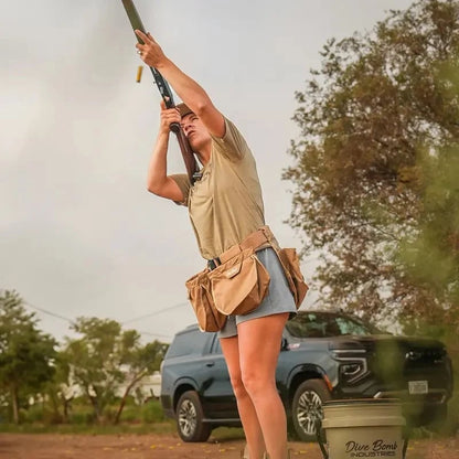 🔥Dove Belt – Versatile Hunting & Shooting Belt with Modular Pouch System, Adjustable Elastic Waistband, Water-Resistant Canvas, Quick-Access Shell Storage & Game Pouch