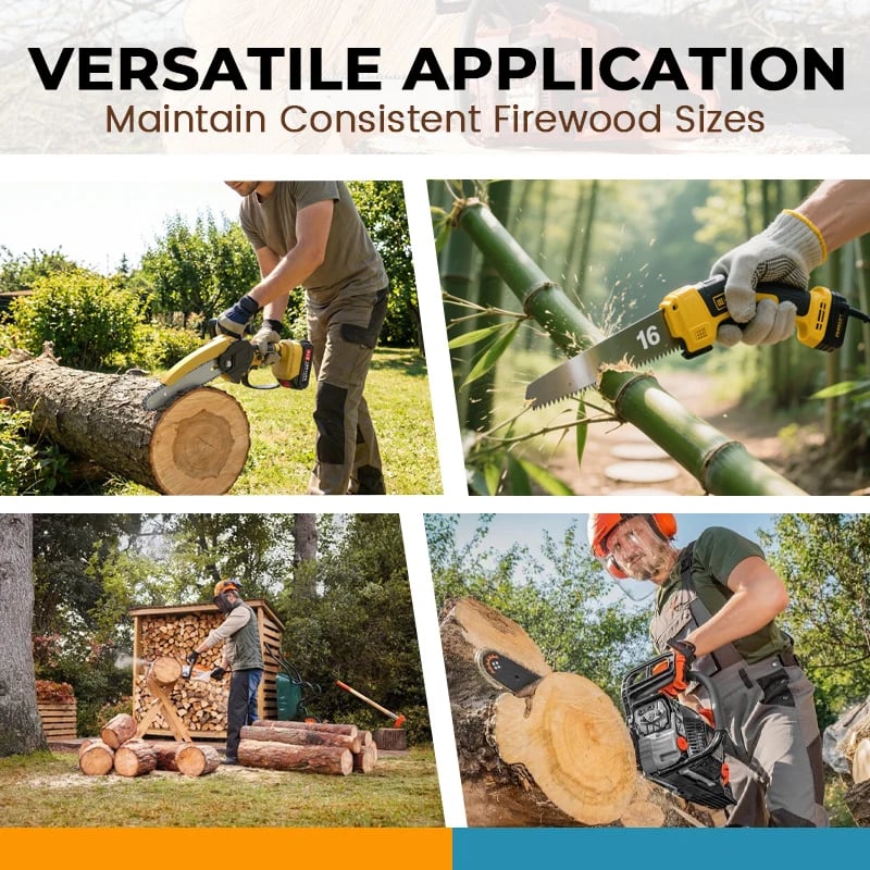 🪵 Adjustable Chainsaw Firewood Length Marker | Magnetic Guide
