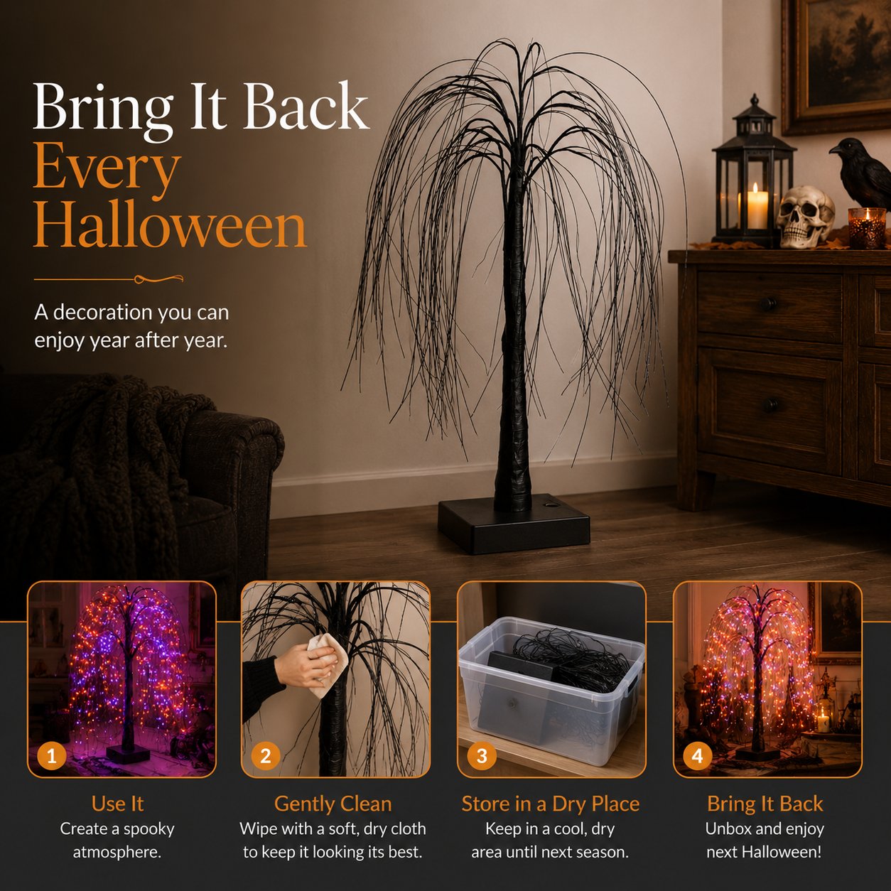 🎃 Spooky Halloween Tree Light - Buy 2 Get Free Shipping