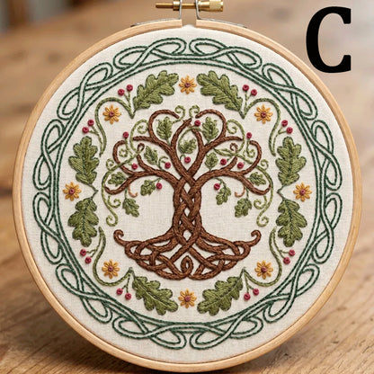 🔥49% Off Last Day - BUY 3 GET 1 FREE🌿Art Nouveau Celtic Knot Embroidery Kit (📦Buy 3 Free Shipping)
