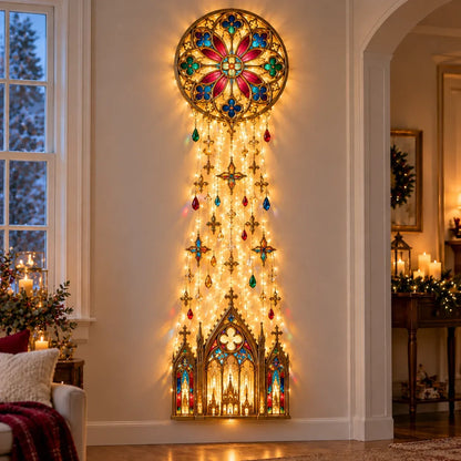 🔥😍Cathedral Grace Stained Glass Cascade Wall Light™