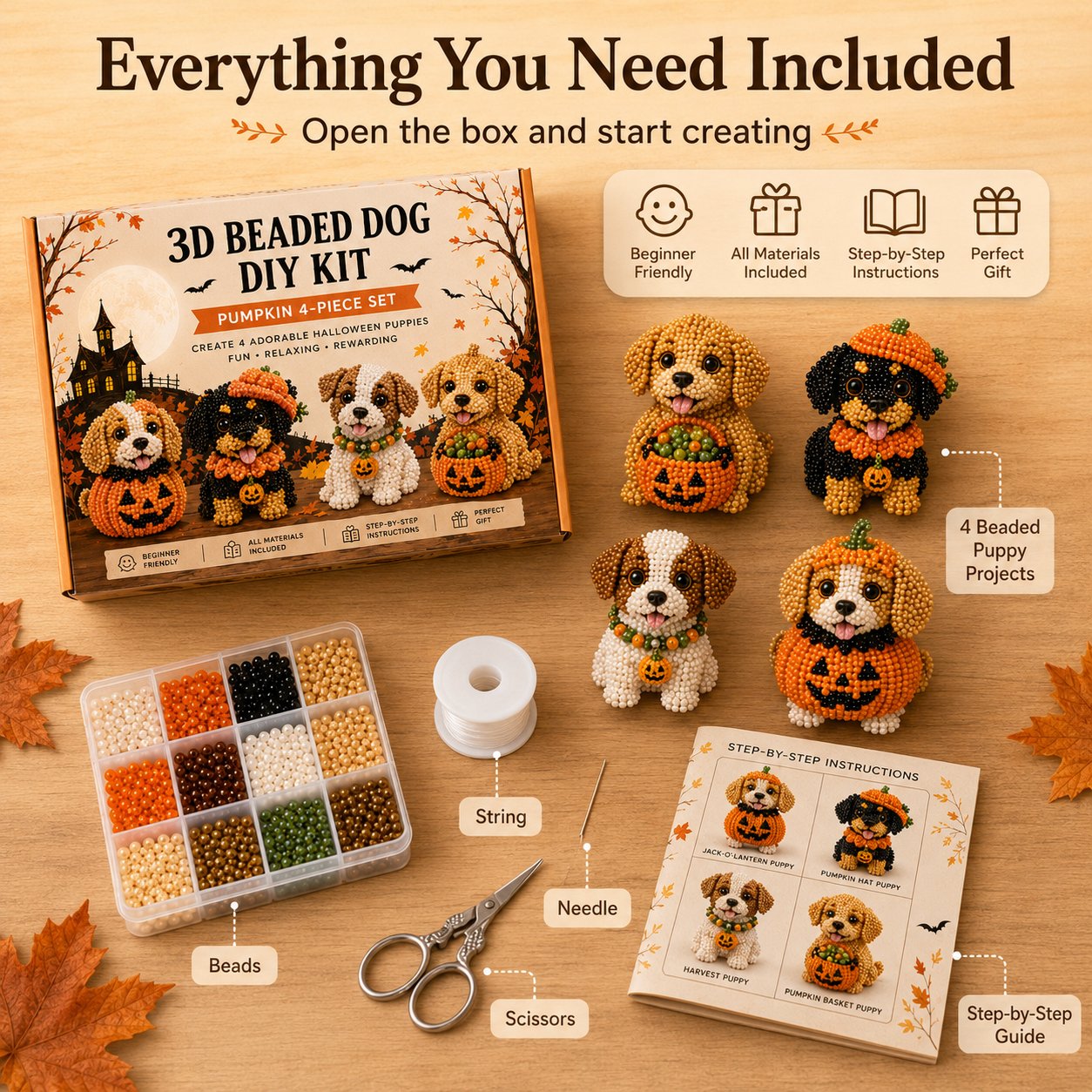 🎁🐶🎃🐶3D Halloween Dog DIY Art Set
