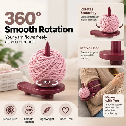 📢📢50% OFF !! ⏰Wearable Arm Yarn Holder with Adjustable Dual Straps