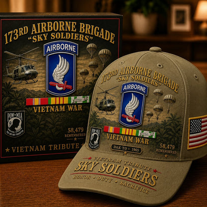 🪂173rd Airborne Brigade Sky Soldiers Vietnam Tribute Cap