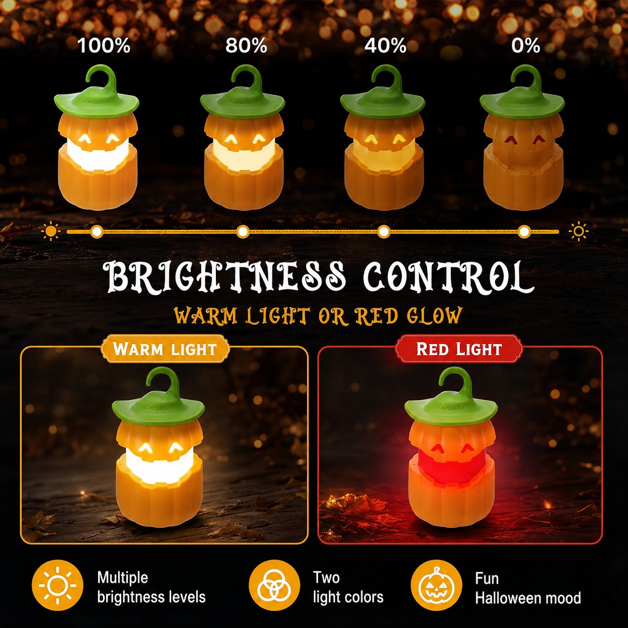 ⏳ Last Day 49% OFF – 🎃 Halloween Pull-Up Light-Up Lantern Collection | Collapsible Character Design with Glowing Center, Carry Loop & Compact Telescoping Body 👻✨