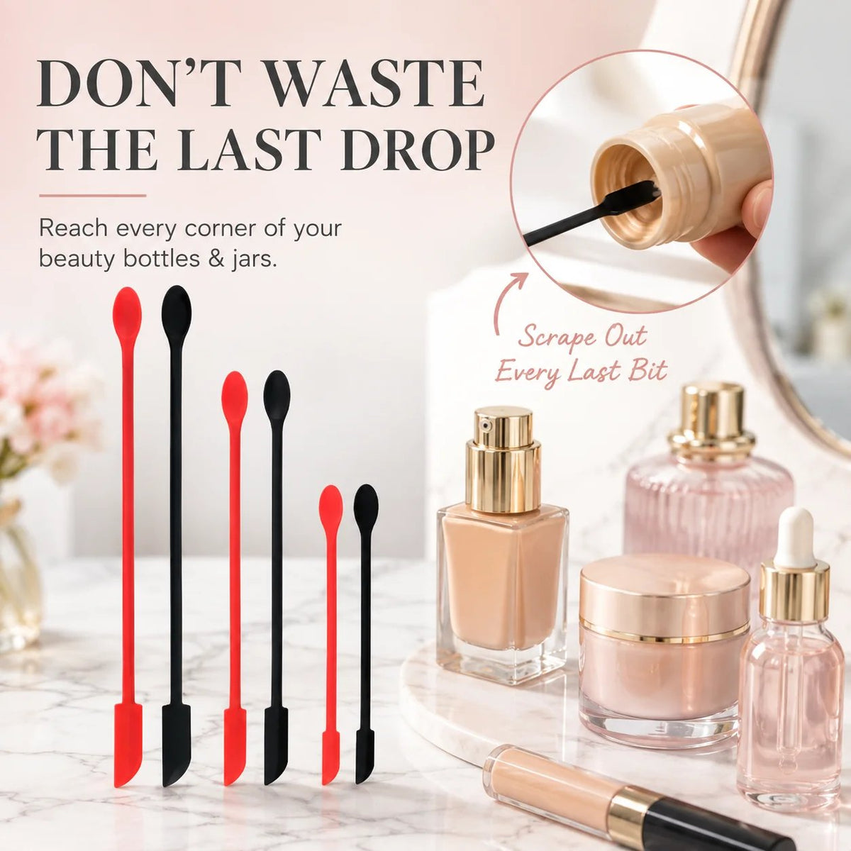 Mini Silicone Spatula Set for Makeup and Skincare