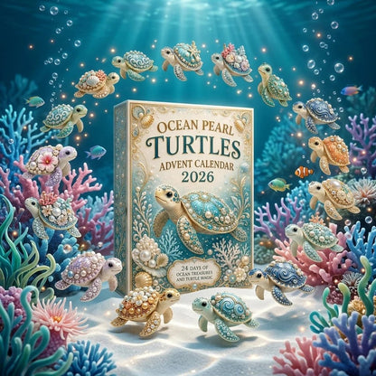 ⏳ Last Day 49% OFF – 🐢 2026 Ocean Turtle Christmas Advent Calendar | 24 Unique Acrylic Turtle Collectibles with Colorful Ocean-Inspired Designs for Daily Holiday Surprises 🌊✨