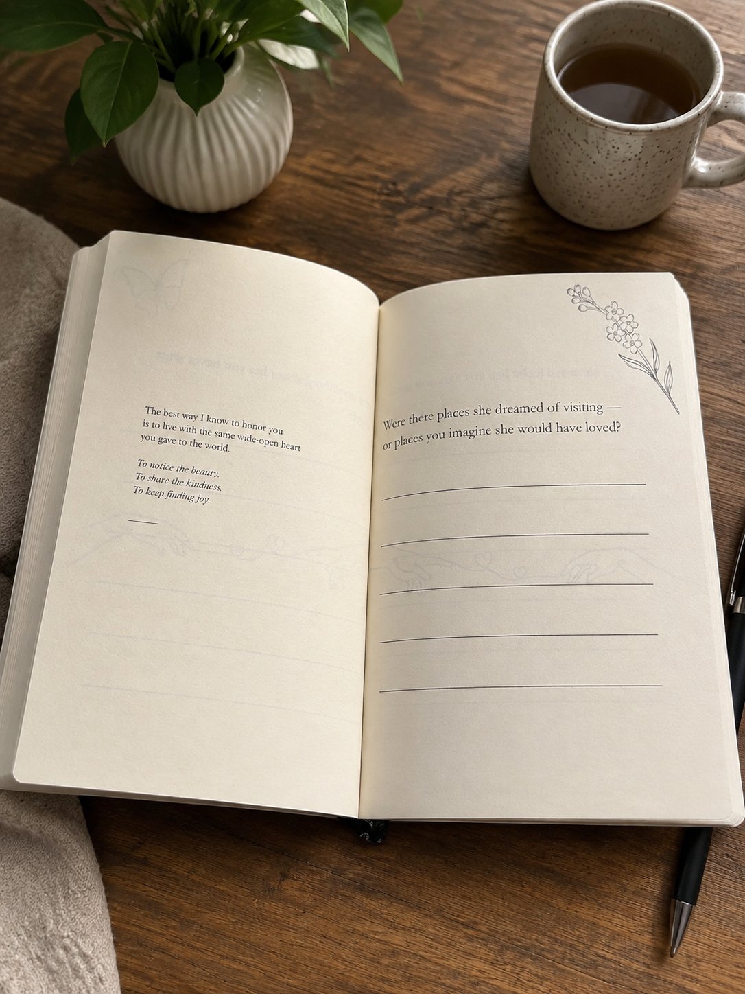 💜 The Memory of You, Mom - A Guided Grief Journal to Remember, Honor, and Carry Your Mom With You