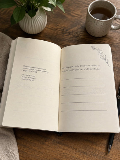 💜 The Memory of You, Mom - A Guided Grief Journal to Remember, Honor, and Carry Your Mom With You